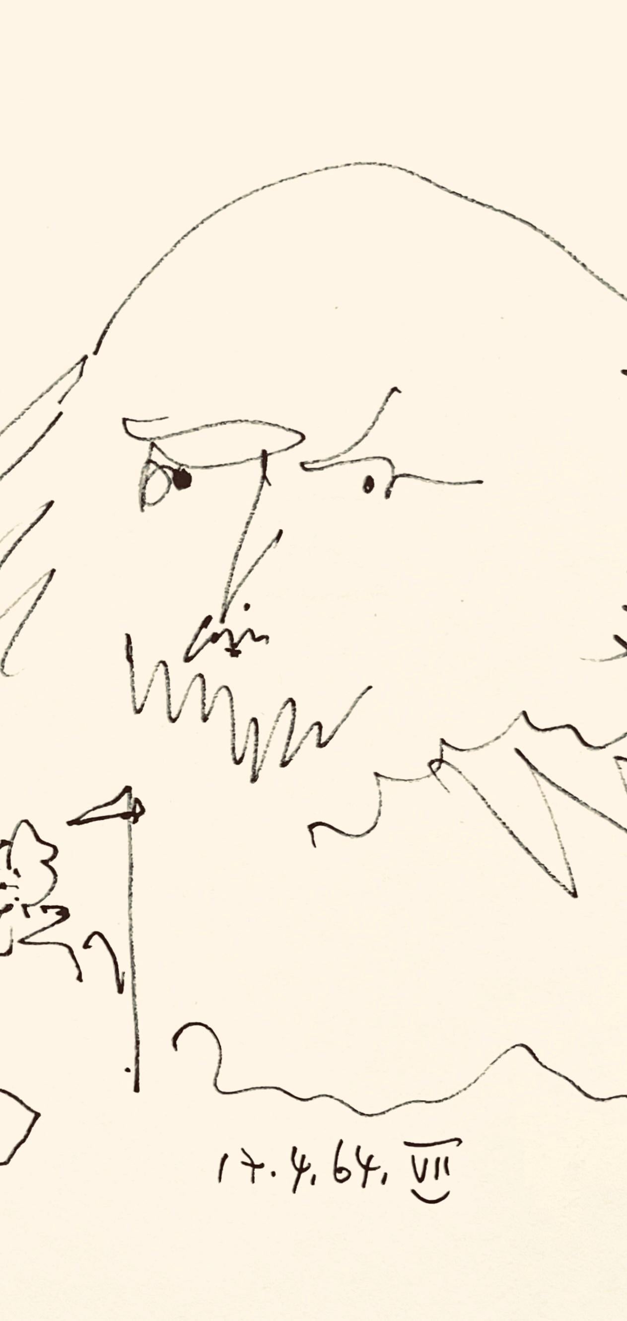Picasso, Shakespeare VII (Bloch 1197), Picasso-Aragon Shakespeare (after) - White Landscape Print by Pablo Picasso