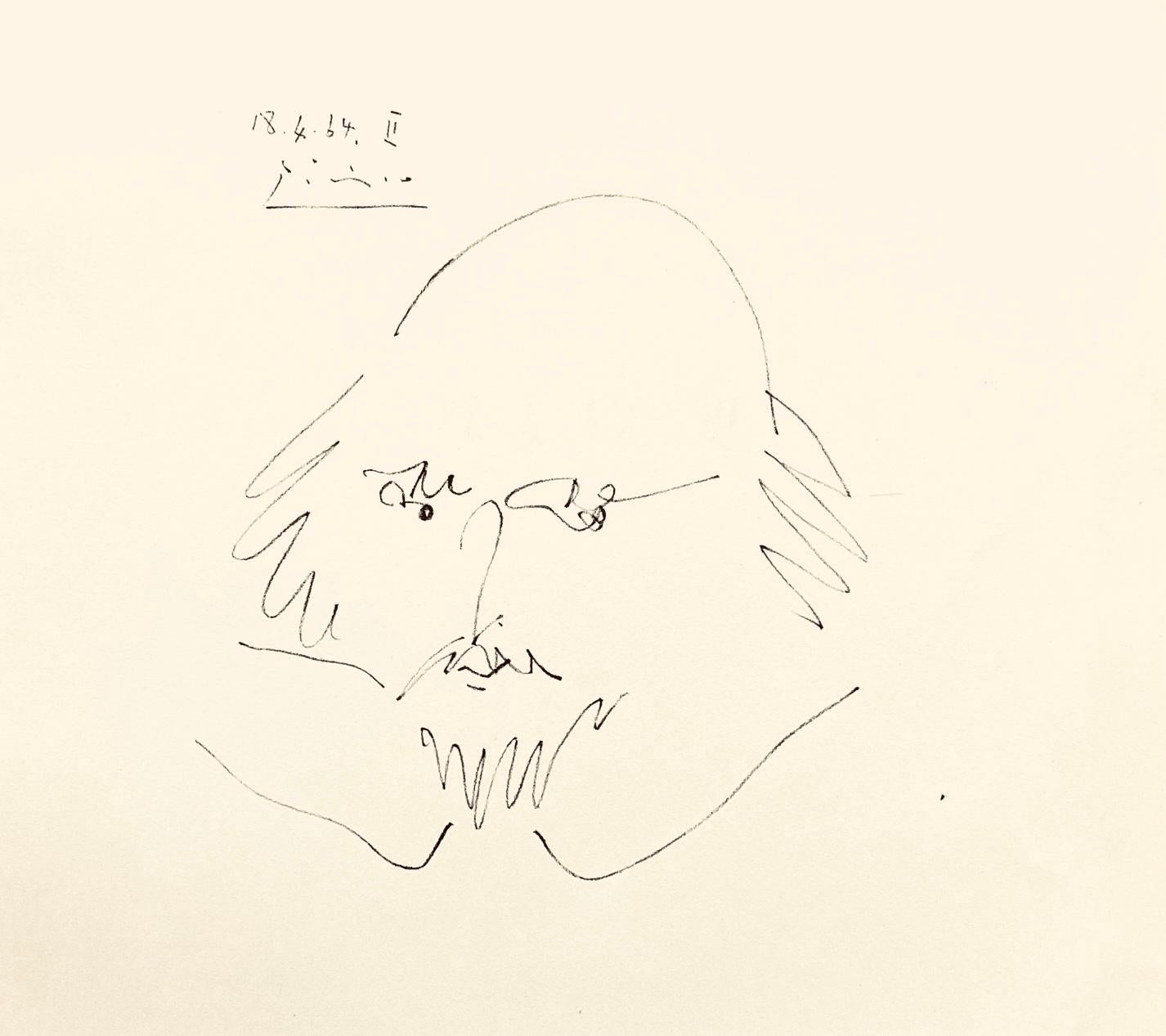 Pablo Picasso Landscape Print - Picasso, Shakespeare XI (Bloch 1197), Picasso-Aragon Shakespeare (after)