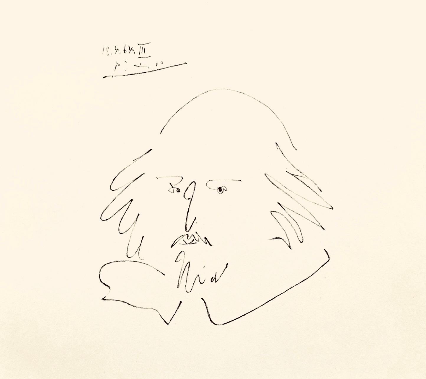 Pablo Picasso Landscape Print - Picasso, Shakespeare XII (Bloch 1197), Picasso-Aragon Shakespeare (after)