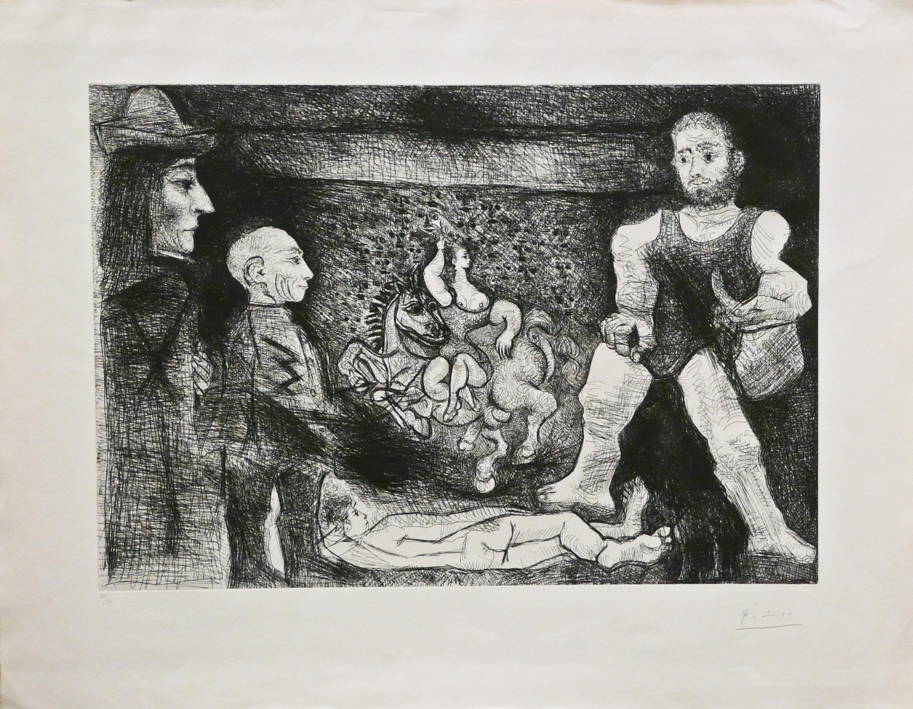 Pablo Picasso Figurative Print - Picasso, son oeuvre, et son Public (Bloch 1481)