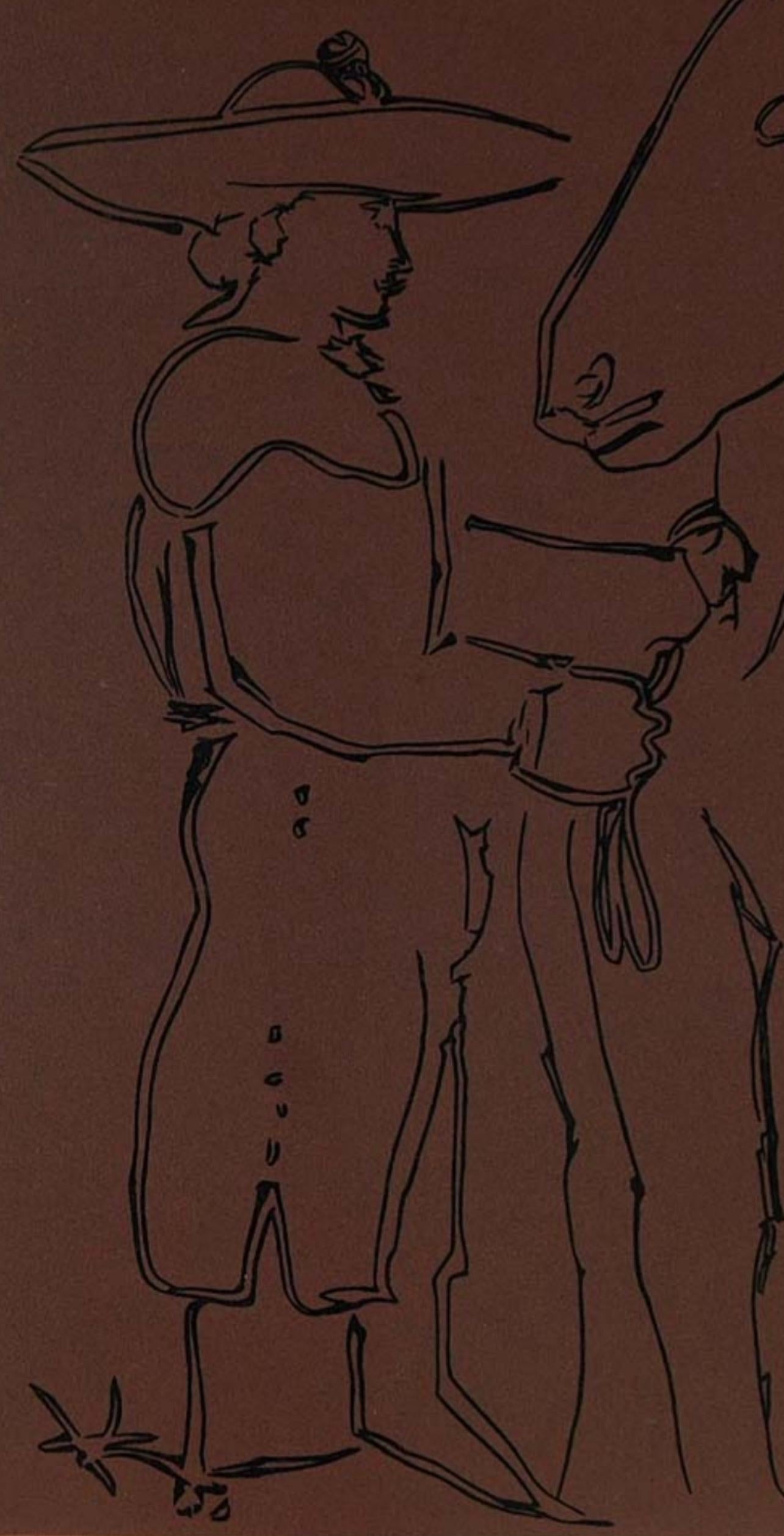 Picasso, Picador debout avec son cheval, Éditions Cercle d'Art (d'après) - Print de Pablo Picasso