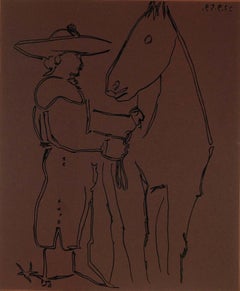 Picasso, Stehender Picador mit seinem Pferd, Éditions Cercle d'Art (nach)