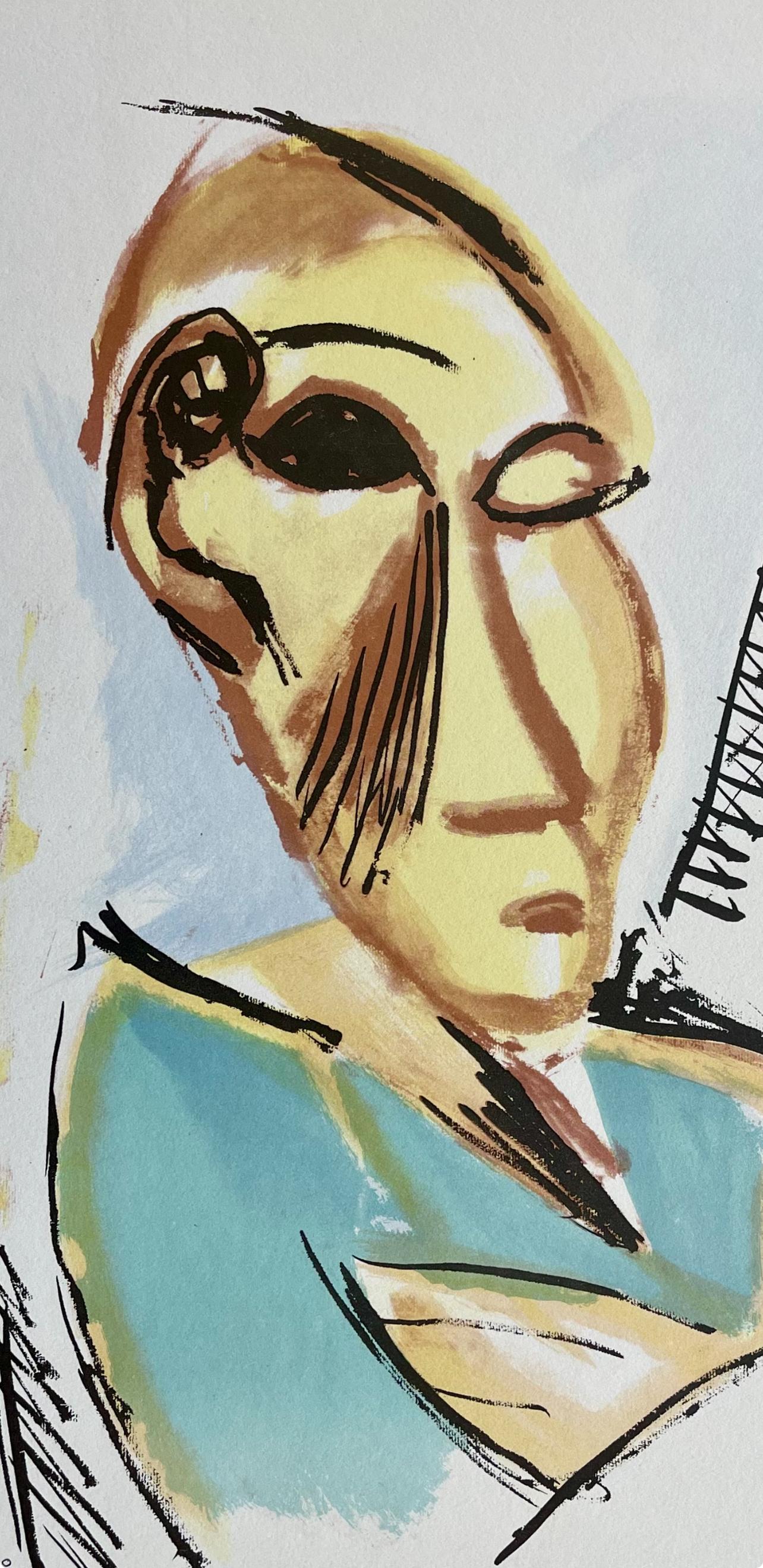 Picasso, Étude pour les démoiselles d'Avignon, Picasso : quinze dessins (après) - Print de Pablo Picasso