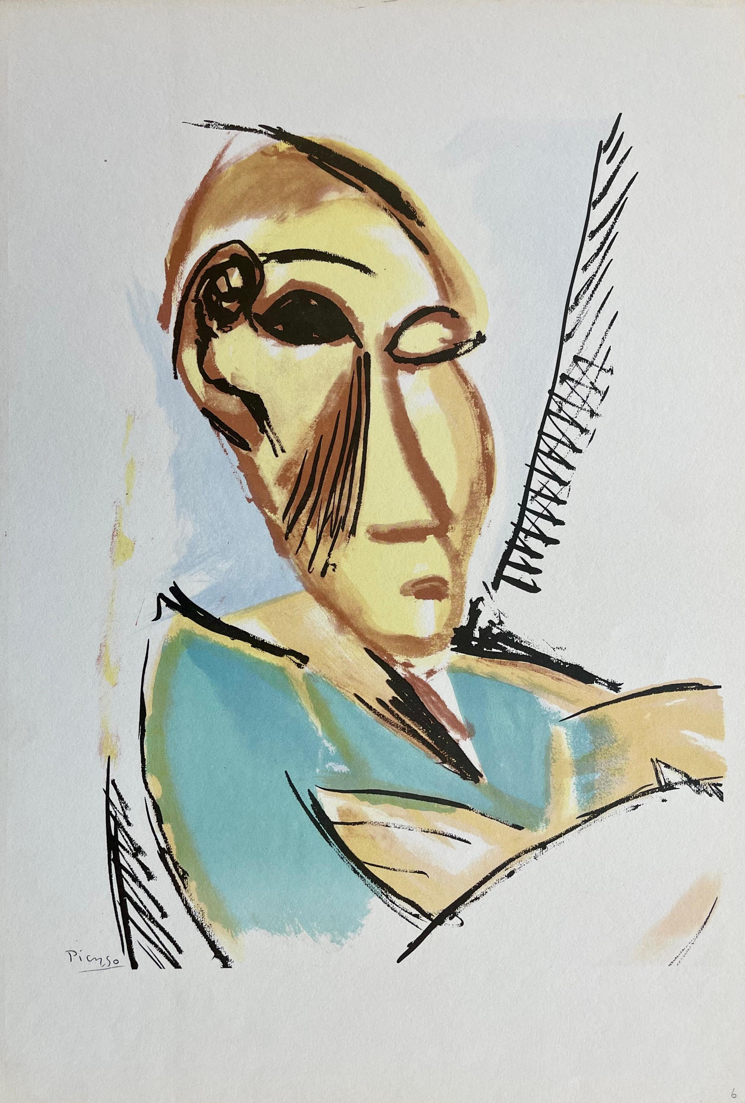 Picasso, Studie für Les Demoiselles D'Avignon, Picasso: Zehn Zeichnungen (nach) im Angebot 3