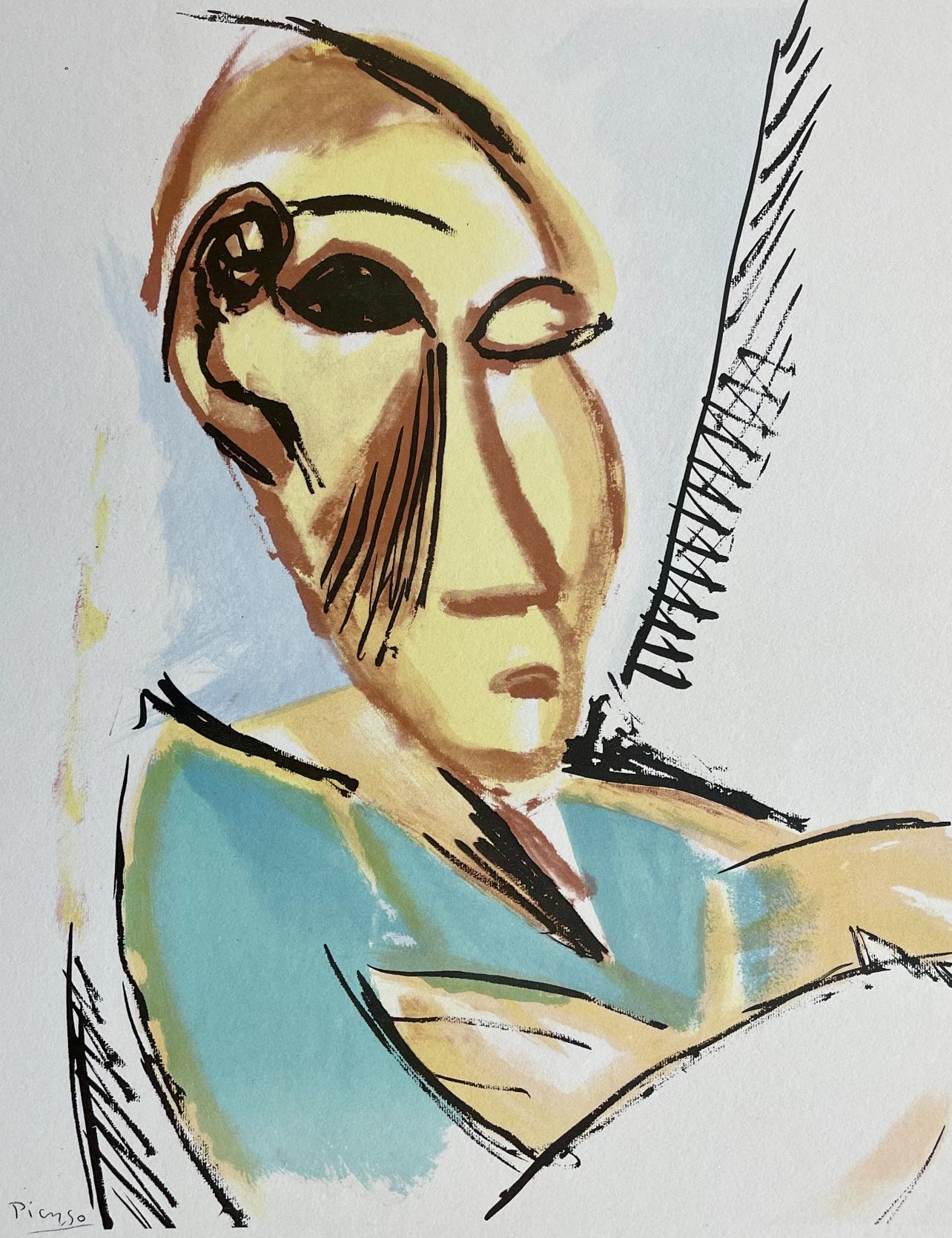 Pablo Picasso Figurative Print - Picasso, Study for Les Demoiselles D'Avignon, Picasso: Fifteen Drawings (after)