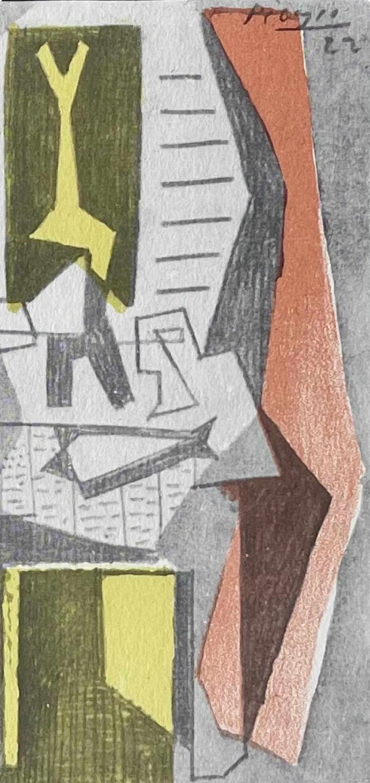 Picasso, Tisch vor Fenster, Picasso: Zehn Zeichnungen (nach dem Fenster) (Moderne), Print, von Pablo Picasso
