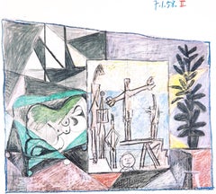 Pablo Picasso, 7.1.58. II, from The Fall of Icarus, 1972 (after)