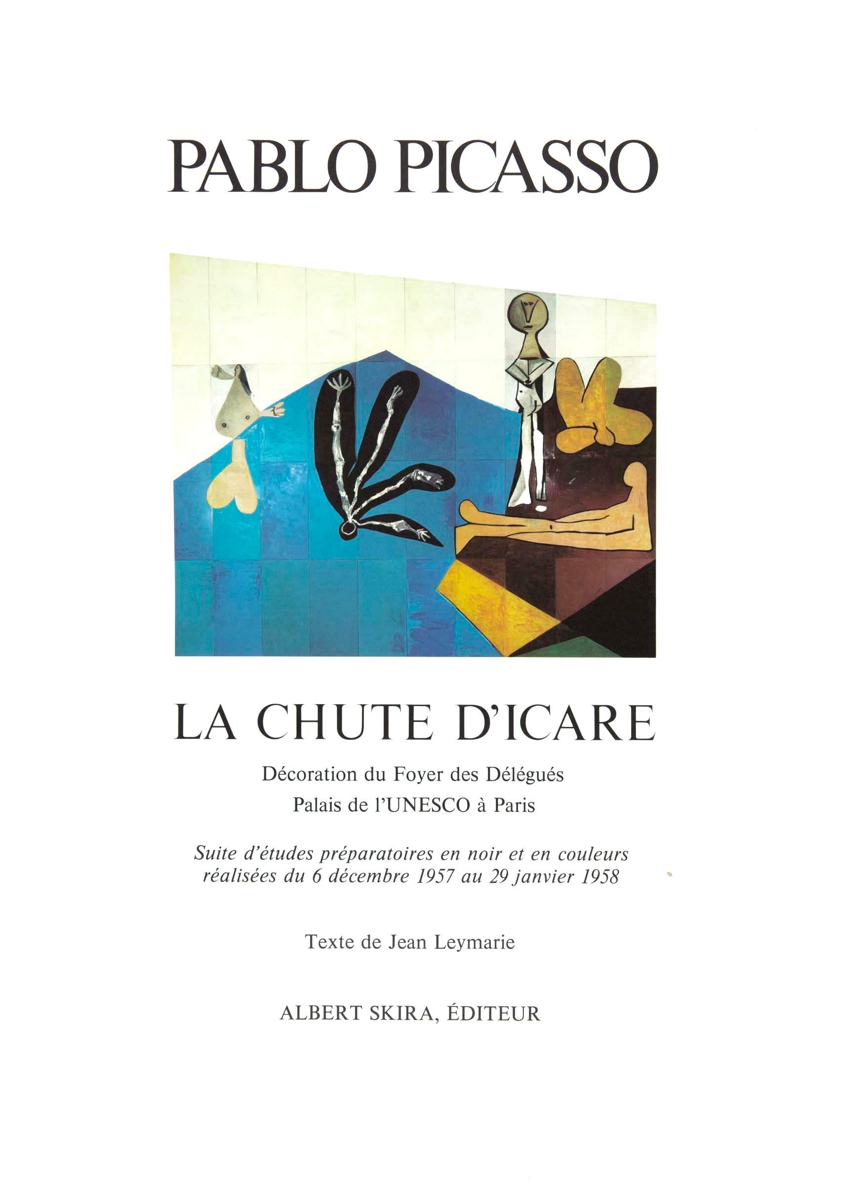 Picasso (tariff free*), La Chute d'Icare, 7.1.58. IV (Cramer 155) (after) For Sale 1