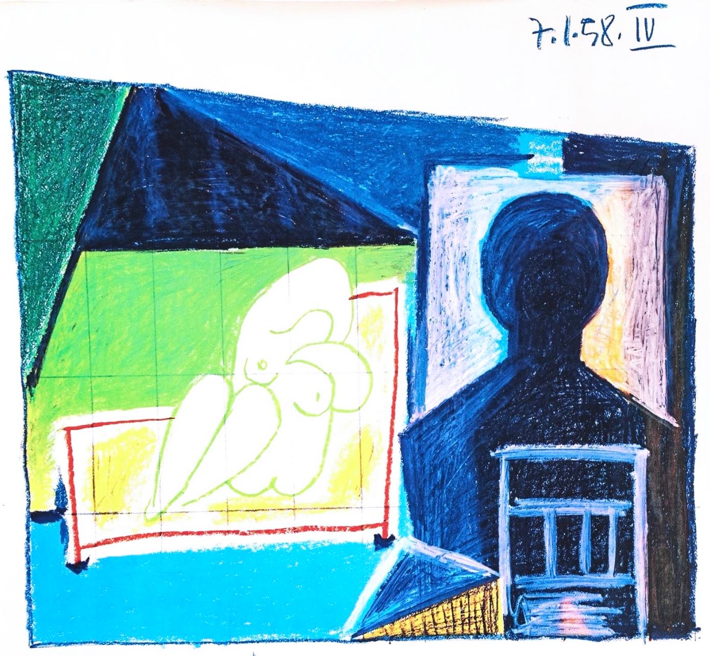 Picasso (tariff free*), La Chute d'Icare, 7.1.58. IV (Cramer 155) (after)