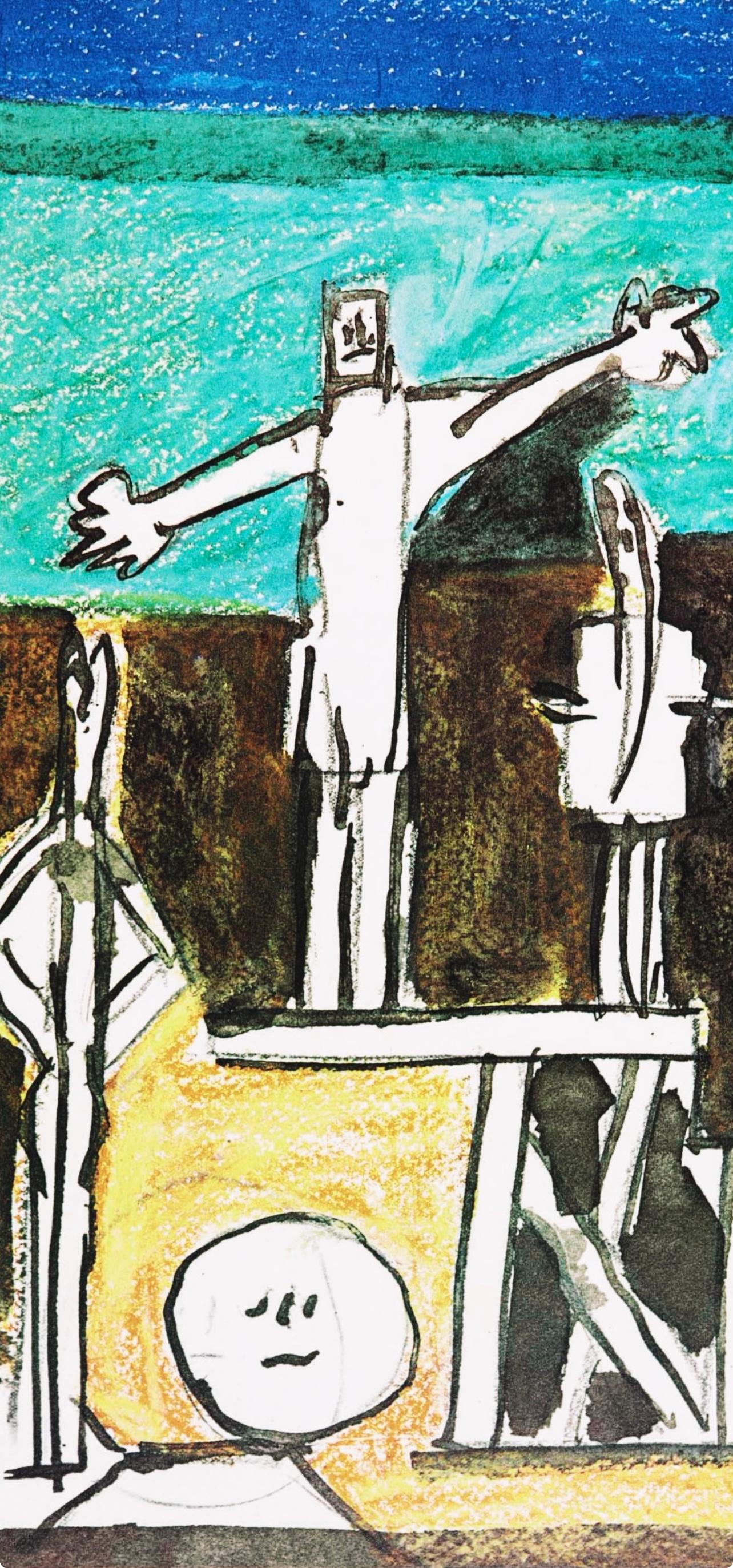 Picasso (tariff free*), La Chute d'Icare, Sans titre (Cramer 155) (after) - Print by Pablo Picasso