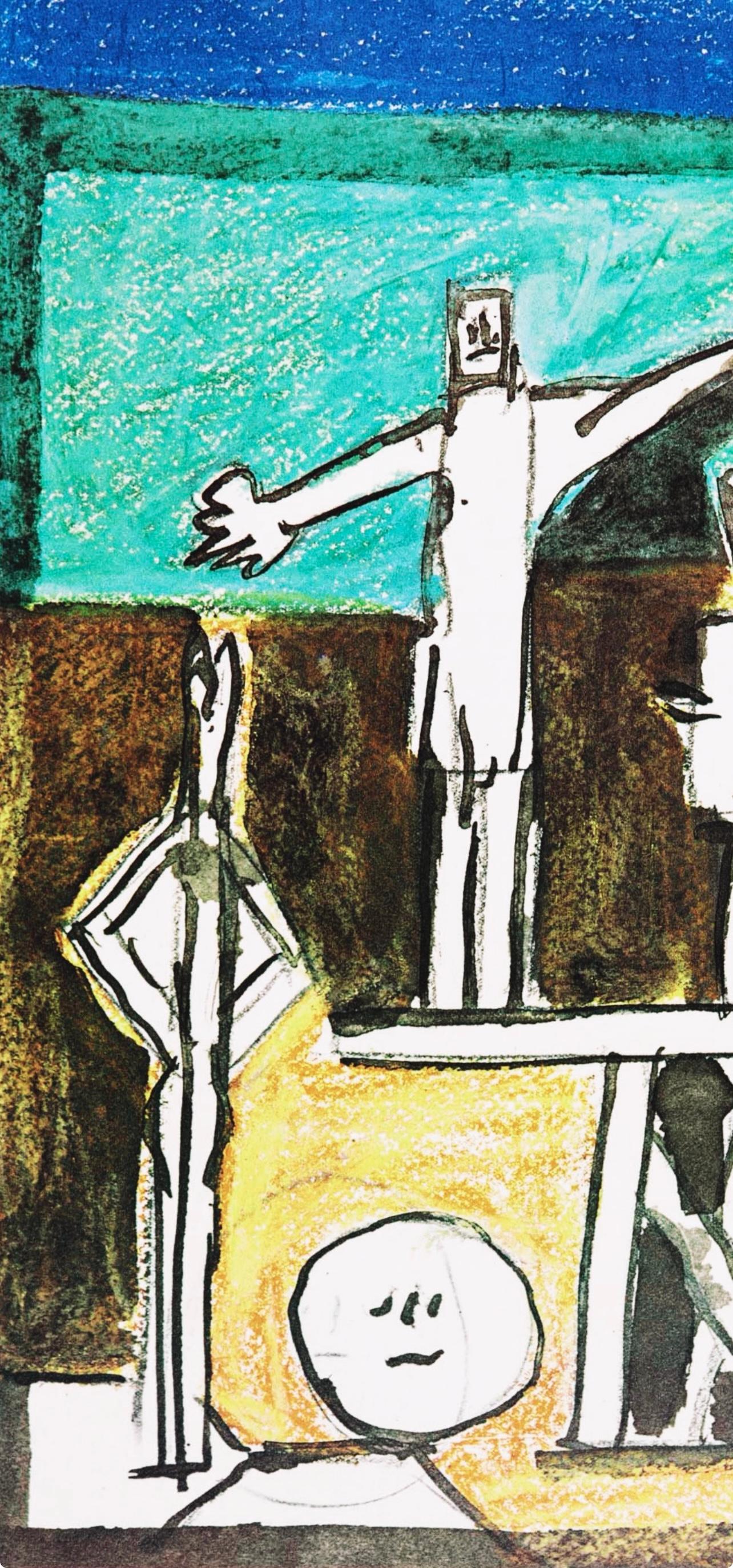 Picasso (tariff free*), La Chute d'Icare, Sans titre (Cramer 155) (after) - Cubist Print by Pablo Picasso