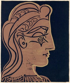 Picasso, Tête de Femme (Orozco 214), Grabados al linóleo (after)