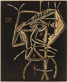 Picasso, Tête de femme (Orozco 214), Grabados al linóleo (after)