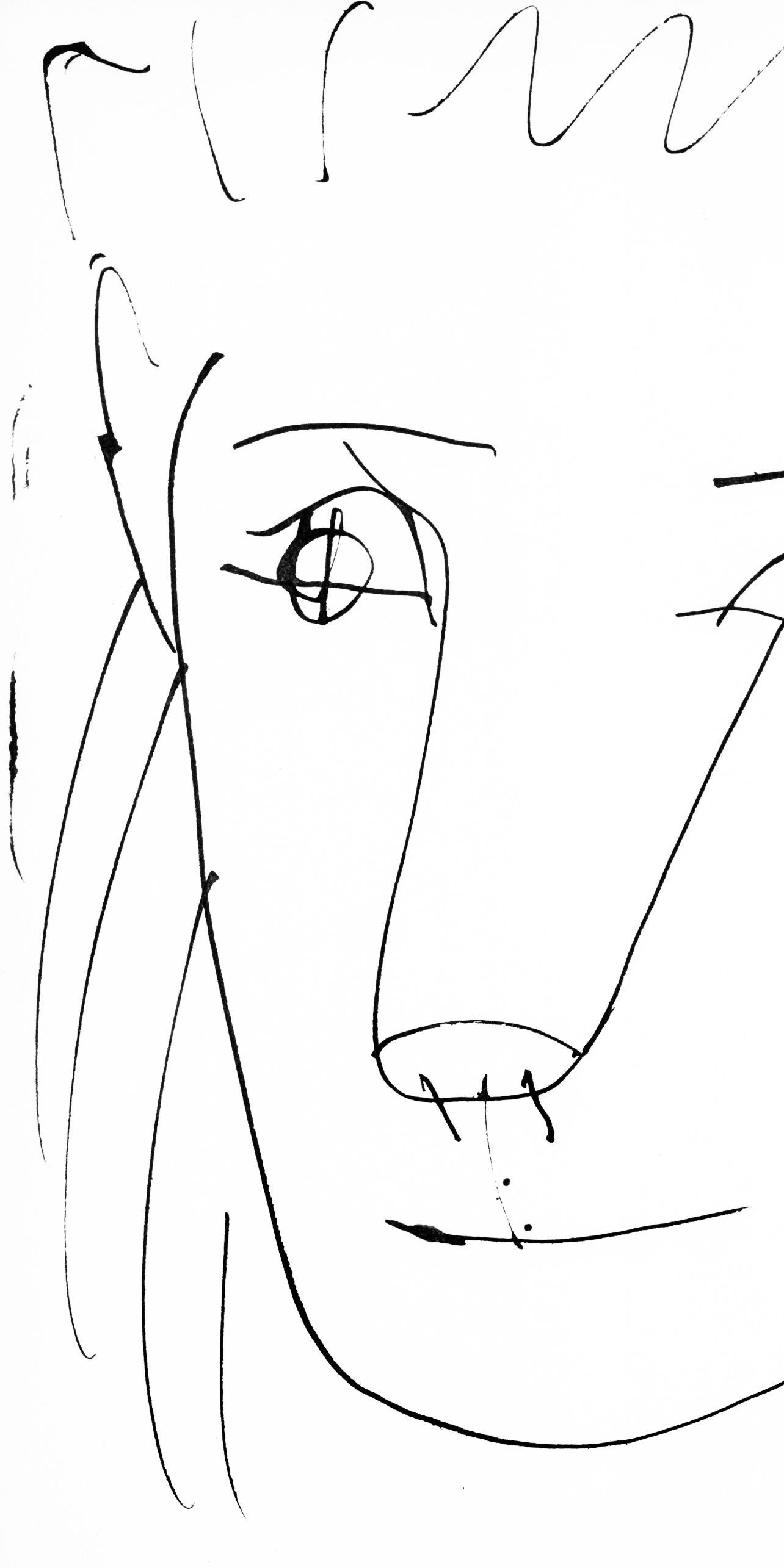 Picasso, Tête de lion (Cramer 84 ; Johnson/Stein 77) (d'après) - Cubisme Print par Pablo Picasso