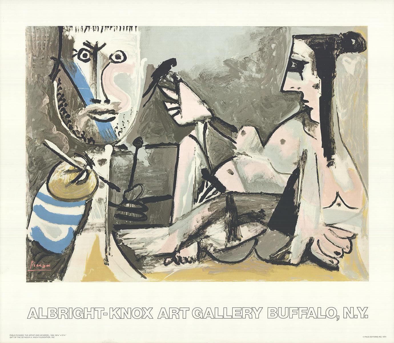 Picasso 'L'artista e la sua modella' 1974- Prima edizione Vintage