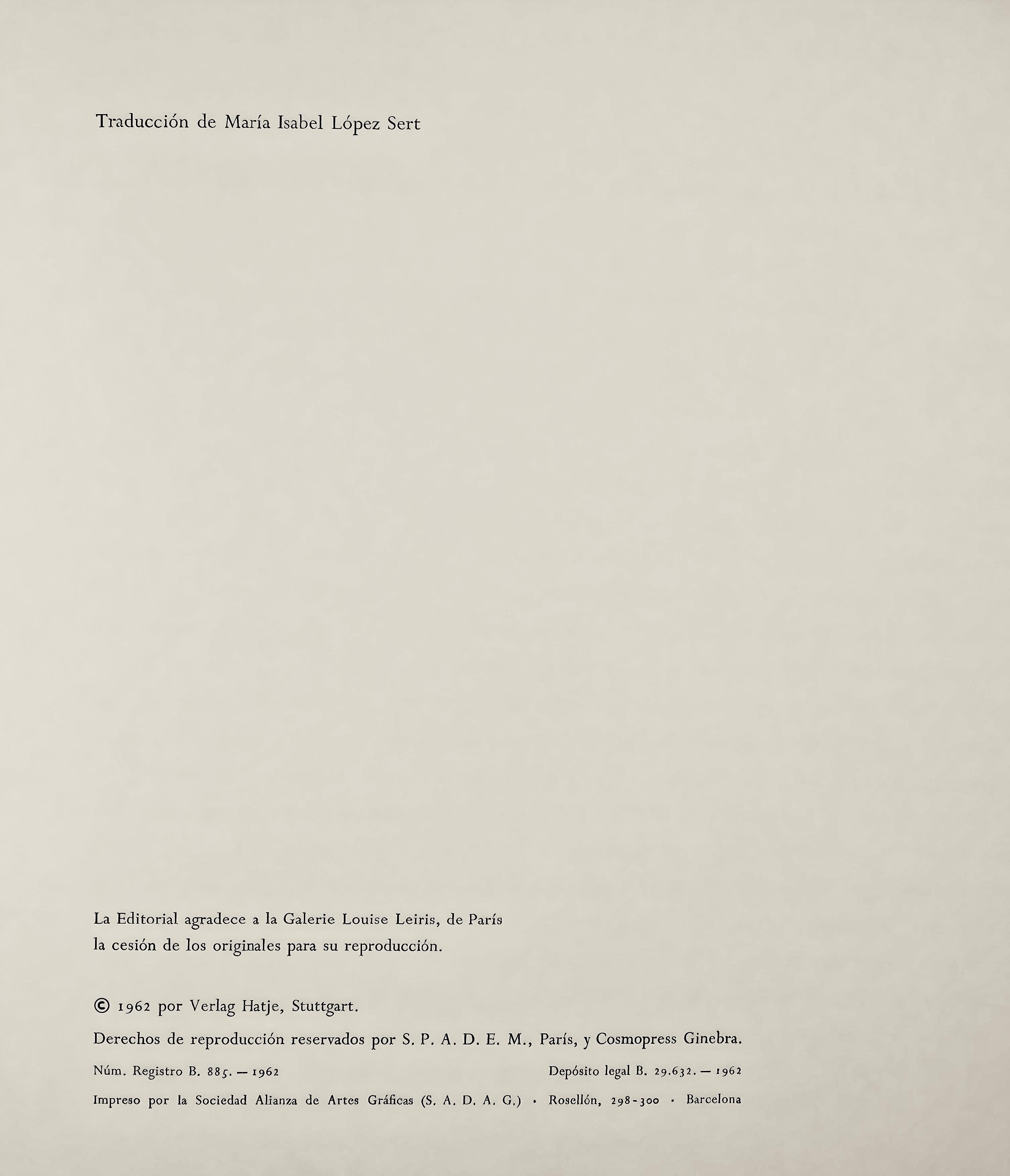 Linocut on vélin paper. Unsigned and unnumbered, as issued. Good condition. Notes: From the album, Pablo Picasso: Grabados al linóleo. Published by Gustavo Gili, S.A., Barcelona, and France Éditions Cercle d'Art, Paris; printed by Verlag Gerd Hatje,