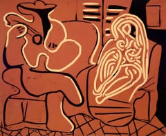 Vintage Picasso, The Aubade with a Reclining Woman, Éditions Cercle d’Art (after)