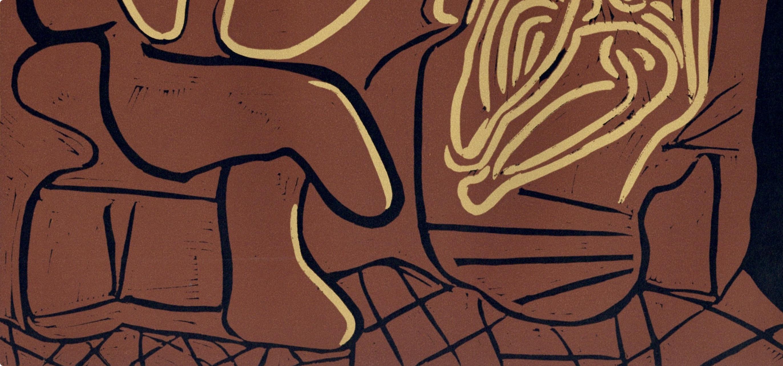Picasso, Die Aubade mit einer liegenden Frau, Pablo Picasso-Linogravuren (nach) im Angebot 3