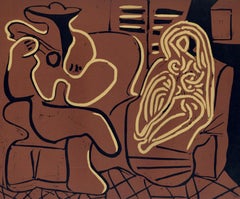 Picasso, The Aubade with a Reclining Woman, Pablo Picasso-Linogravures (d'après)