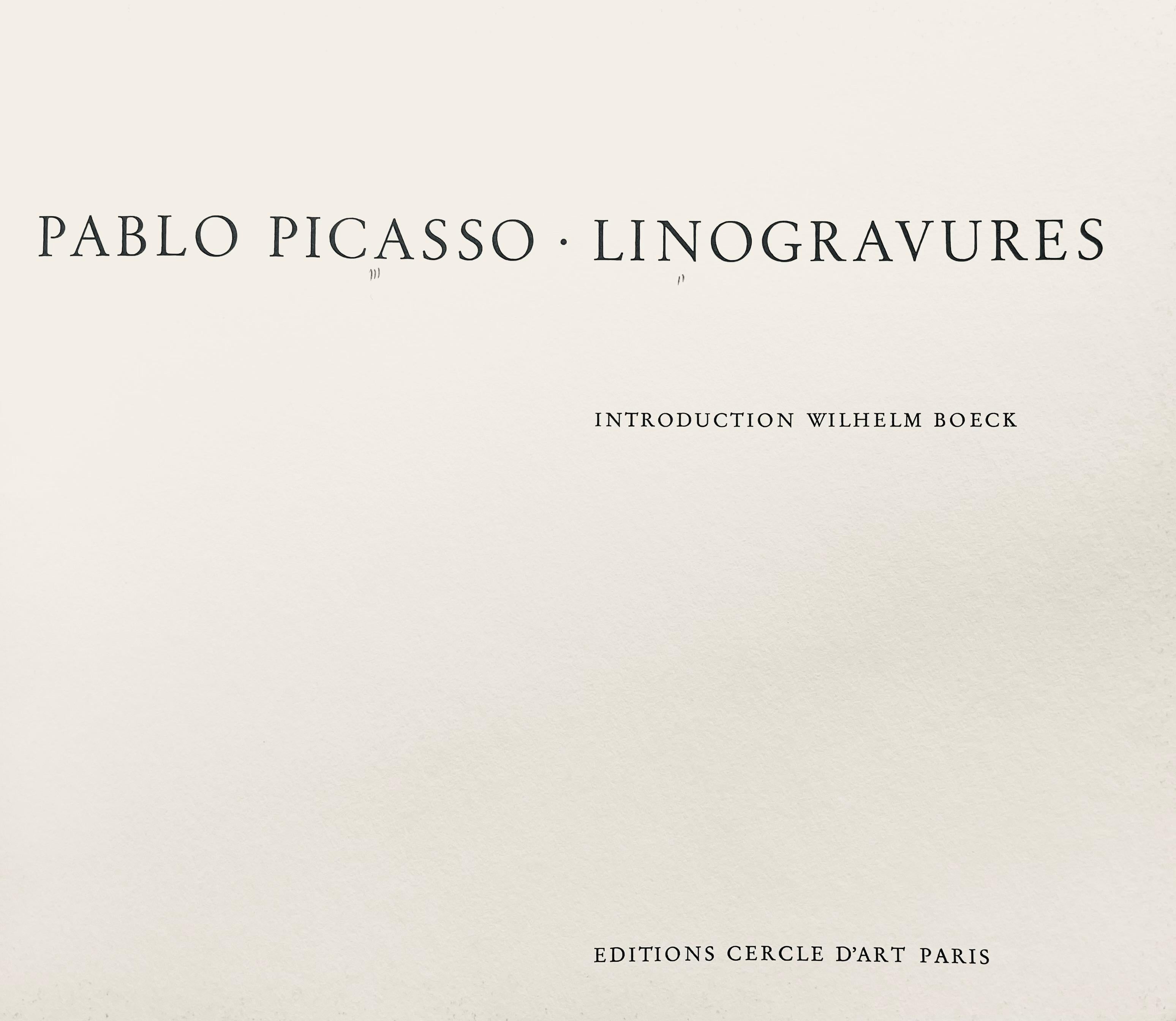 Picasso, Les Banderillas, Pablo Picasso-Linogravures (d'après) en vente 5