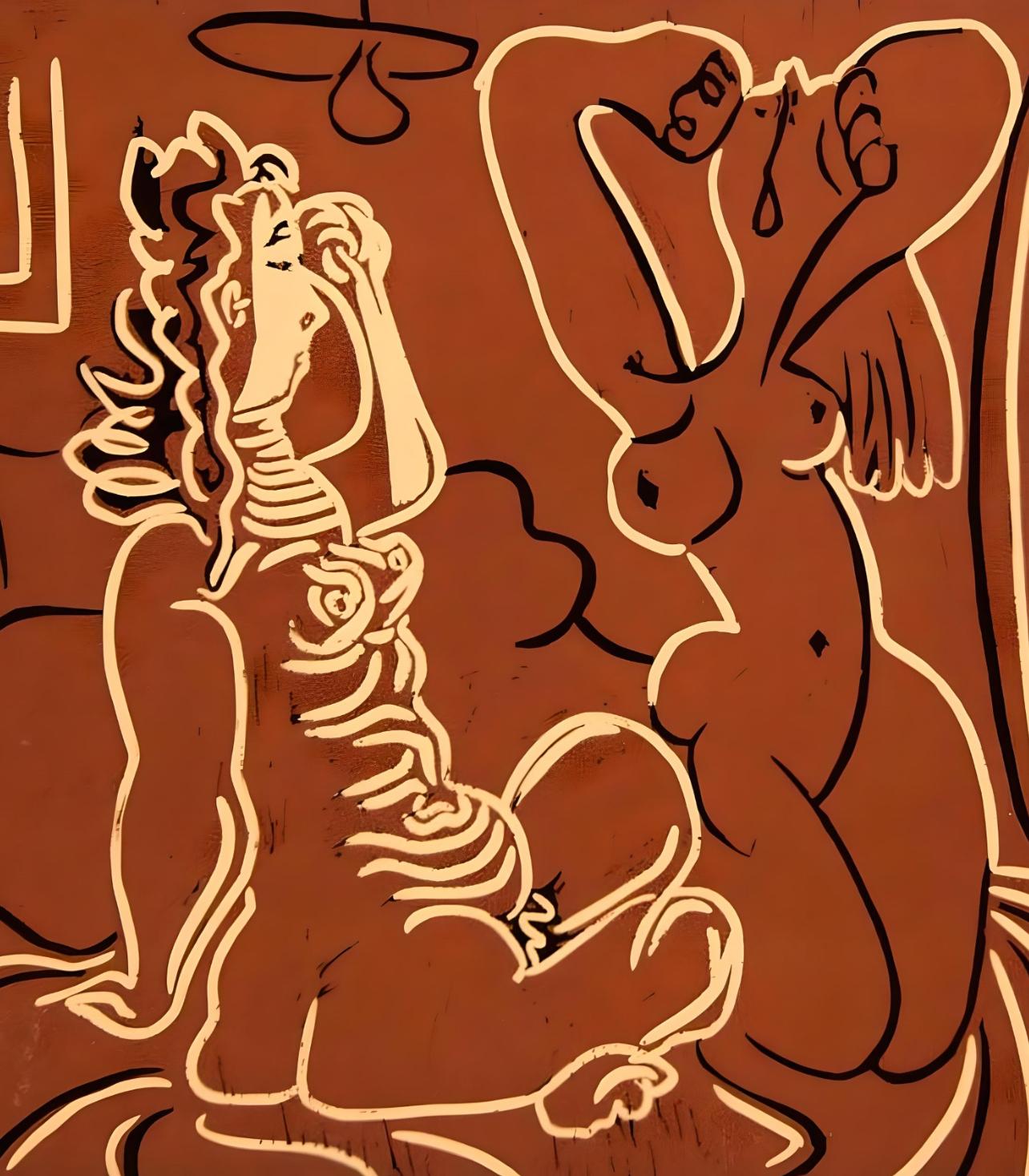 Picasso, Drei wachende Frauen, Éditions Cercle d'Art (nach) – Print von Pablo Picasso