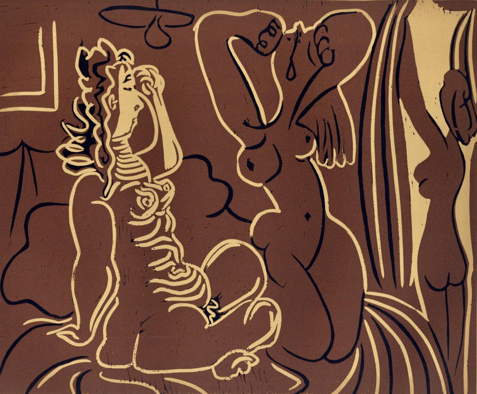 Picasso, Drei aufsteigende Frauen, Pablo Picasso-Linogravuren (nach)