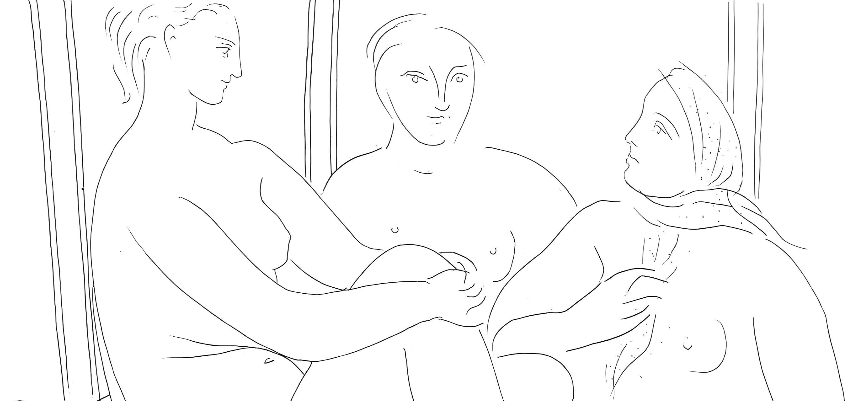 Picasso, Trois femme nues, Les Métamorphoses (after) - Print by Pablo Picasso