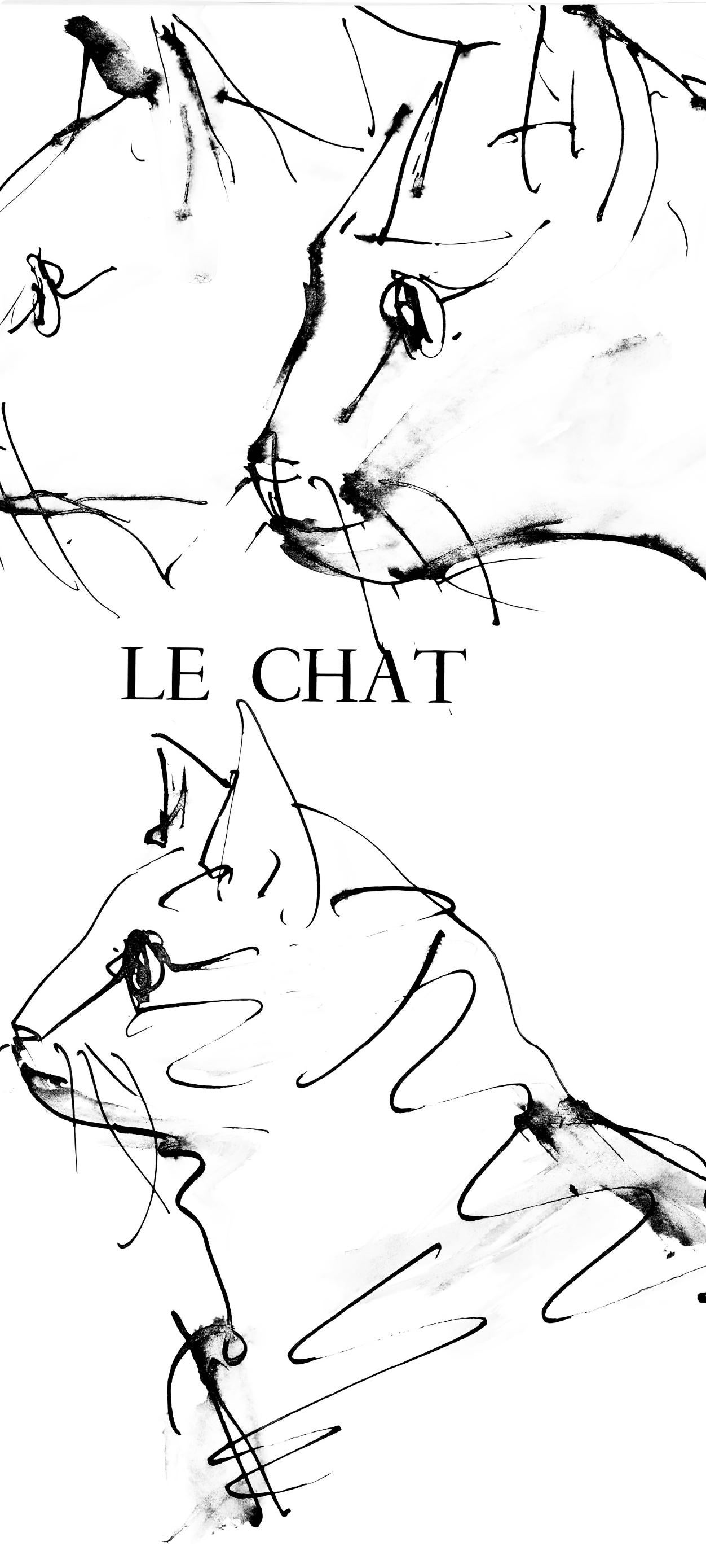 Picasso, Trois têtes de chats (Cramer 84 ; Johnson/Stein 77) (après) - Cubisme Print par Pablo Picasso
