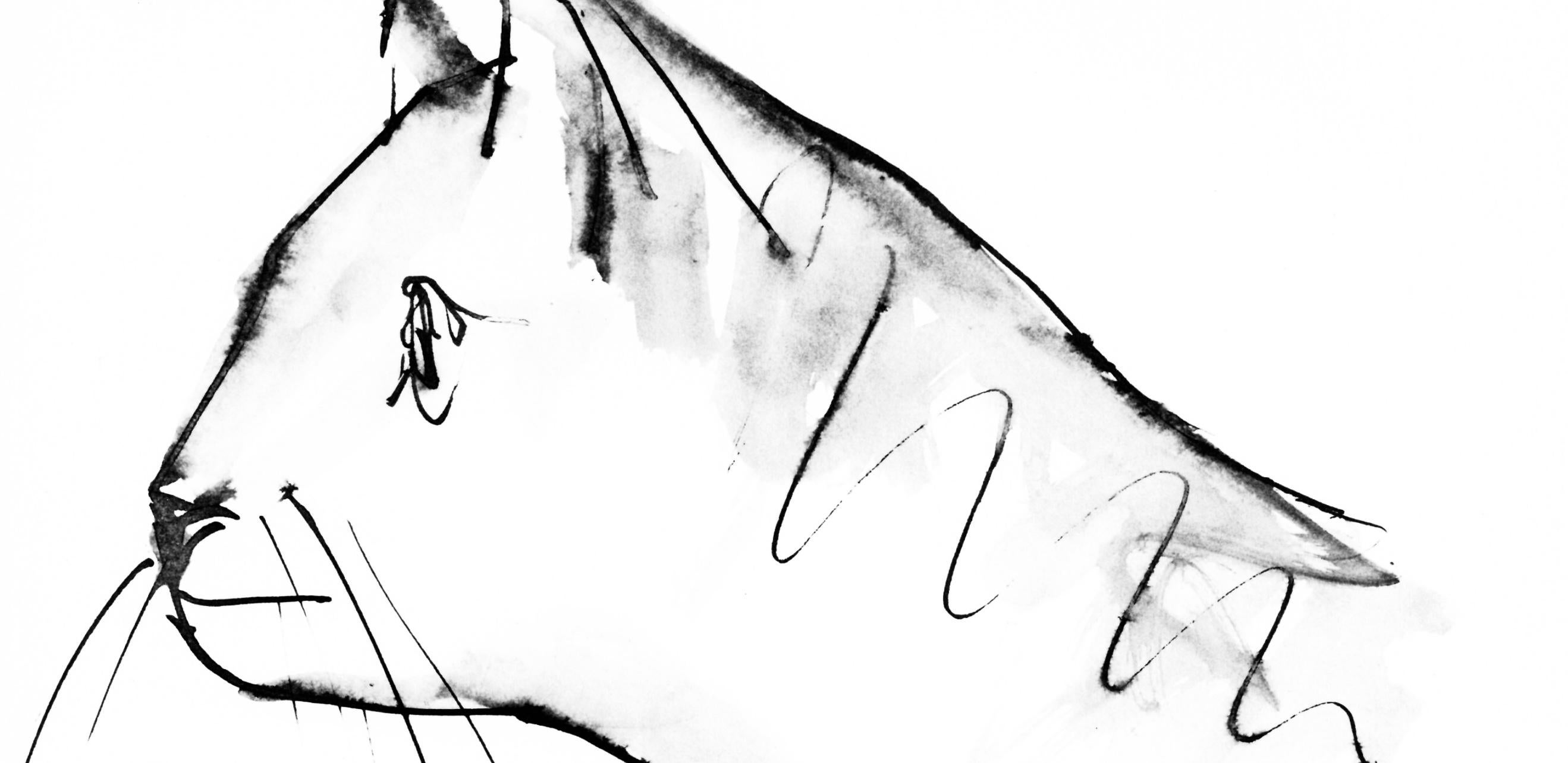 Picasso, Un chat (Cramer 84 ; Johnson/Stein 77) (d'après) - Cubisme Print par Pablo Picasso