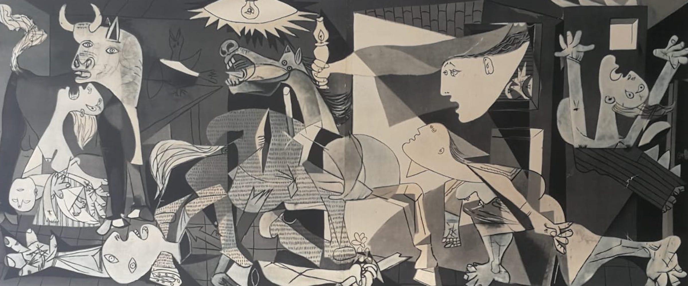 guernica technique et materiaux