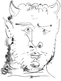Picasso, Visage de faune (Cramer 84 ; Johnson/Stein 77) (d'après)