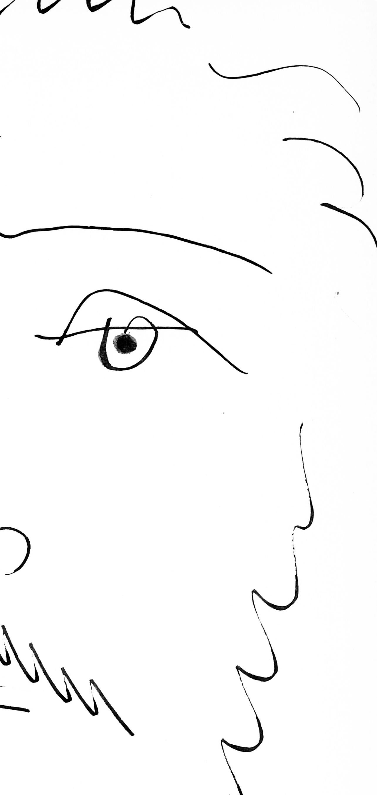 Picasso, Visage d'homme barbu, de face (Cramer 84 ; Johnson/Stein 77) (d'après) en vente 1