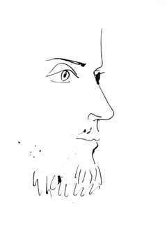 Picasso, Visage d'homme, profil droit (Cramer 84 ; Johnson/Stein 77) (d'après)