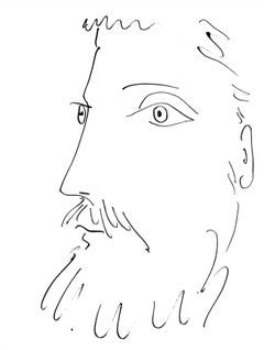 Picasso, Visage d'homme, profil gauche (Cramer 84 ; Johnson/Stein 77) (d'après)