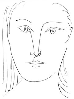 Picasso, Visage féminin, de face (Cramer 84 ; Johnson/Stein 77) (après)