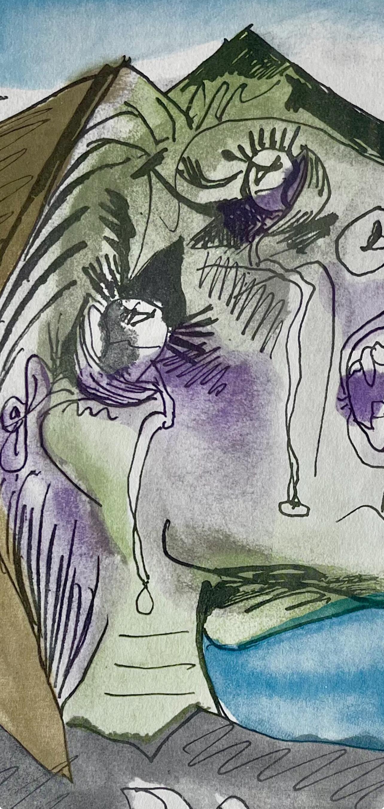 Picasso, Schleifende Frau, Picasso: Fünfzehn Zeichnungen (nach) im Angebot 2