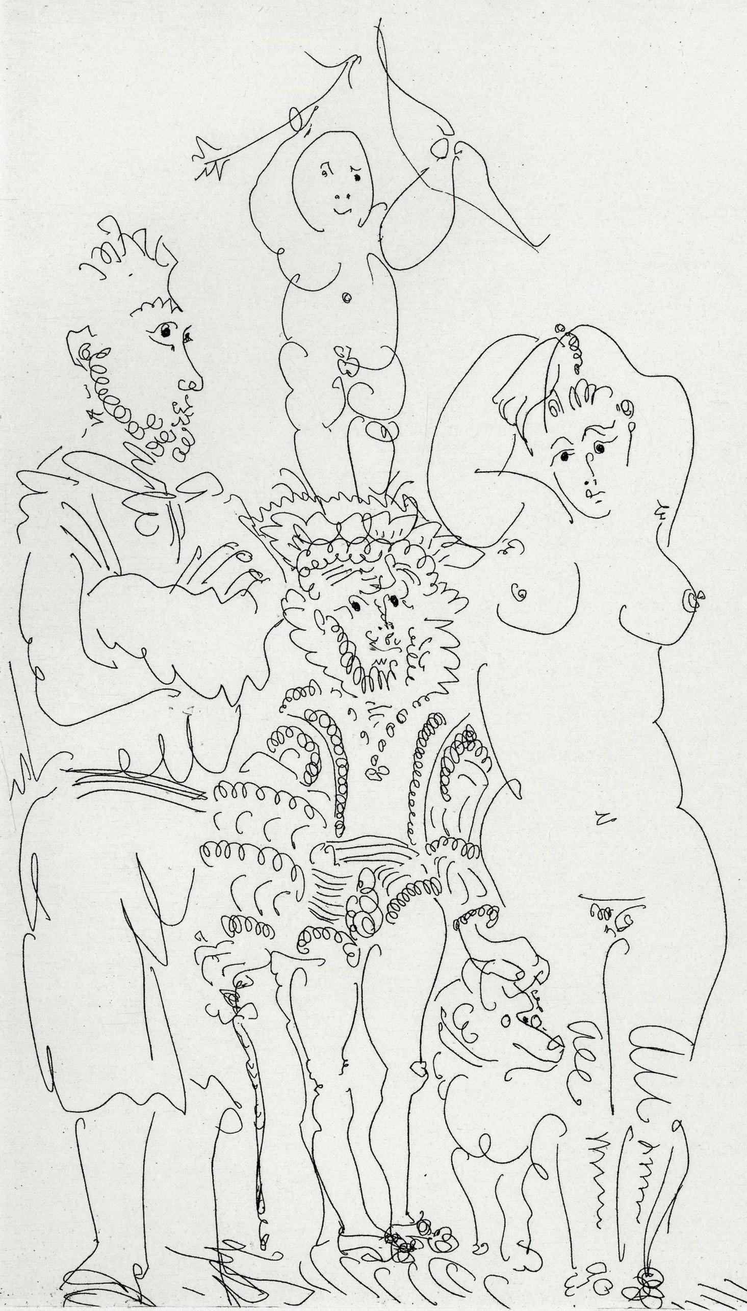 Plate III, Le Cocu Magnifique - Modern Print by Pablo Picasso