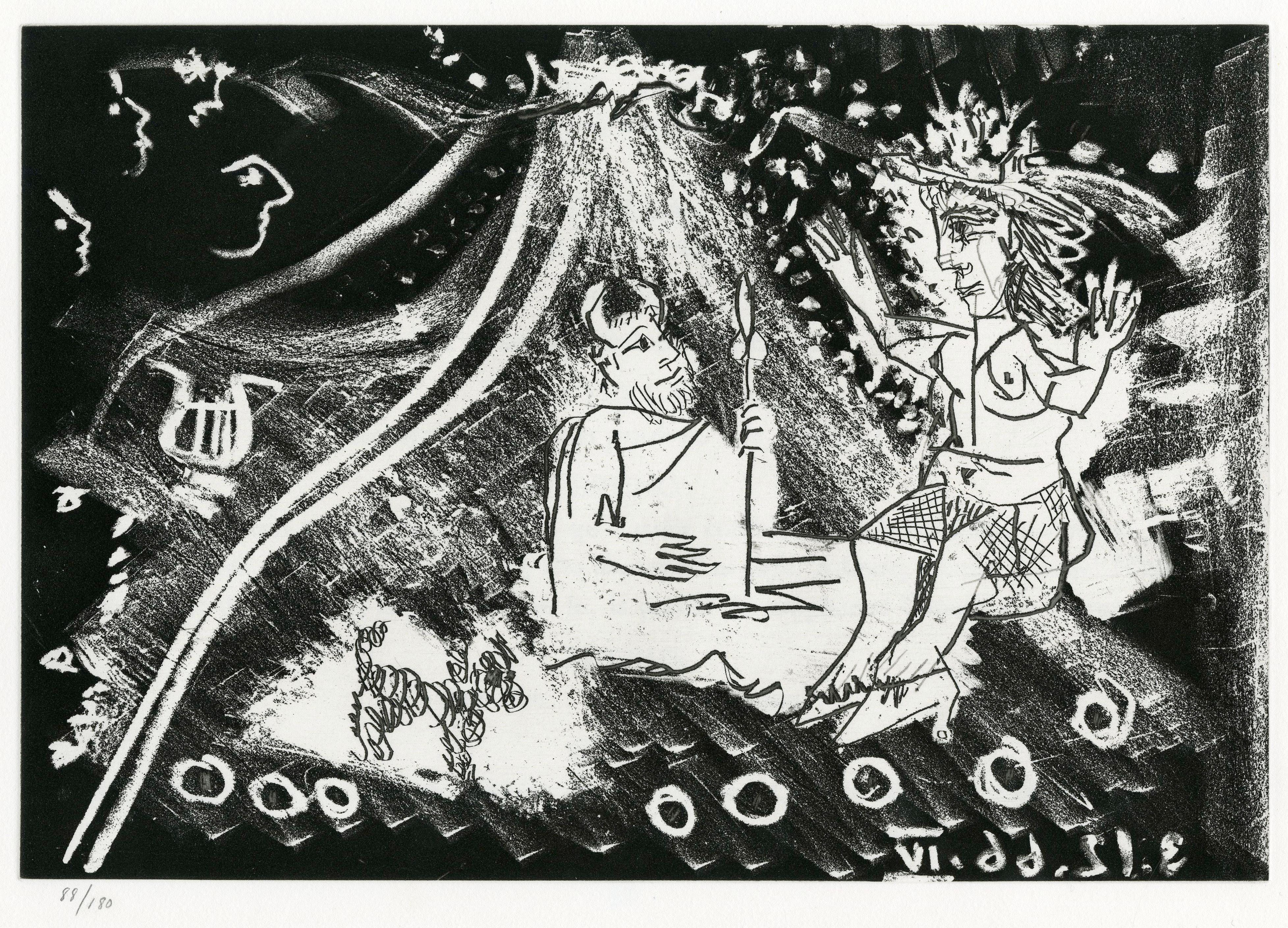 Nude Print de Pablo Picasso - Placa IV, Le Cocu Magnifique