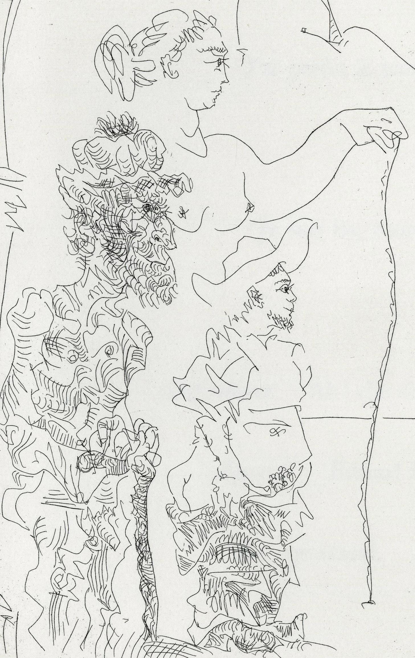 Tafel V, Le Cocu Magnifique (Moderne), Print, von Pablo Picasso