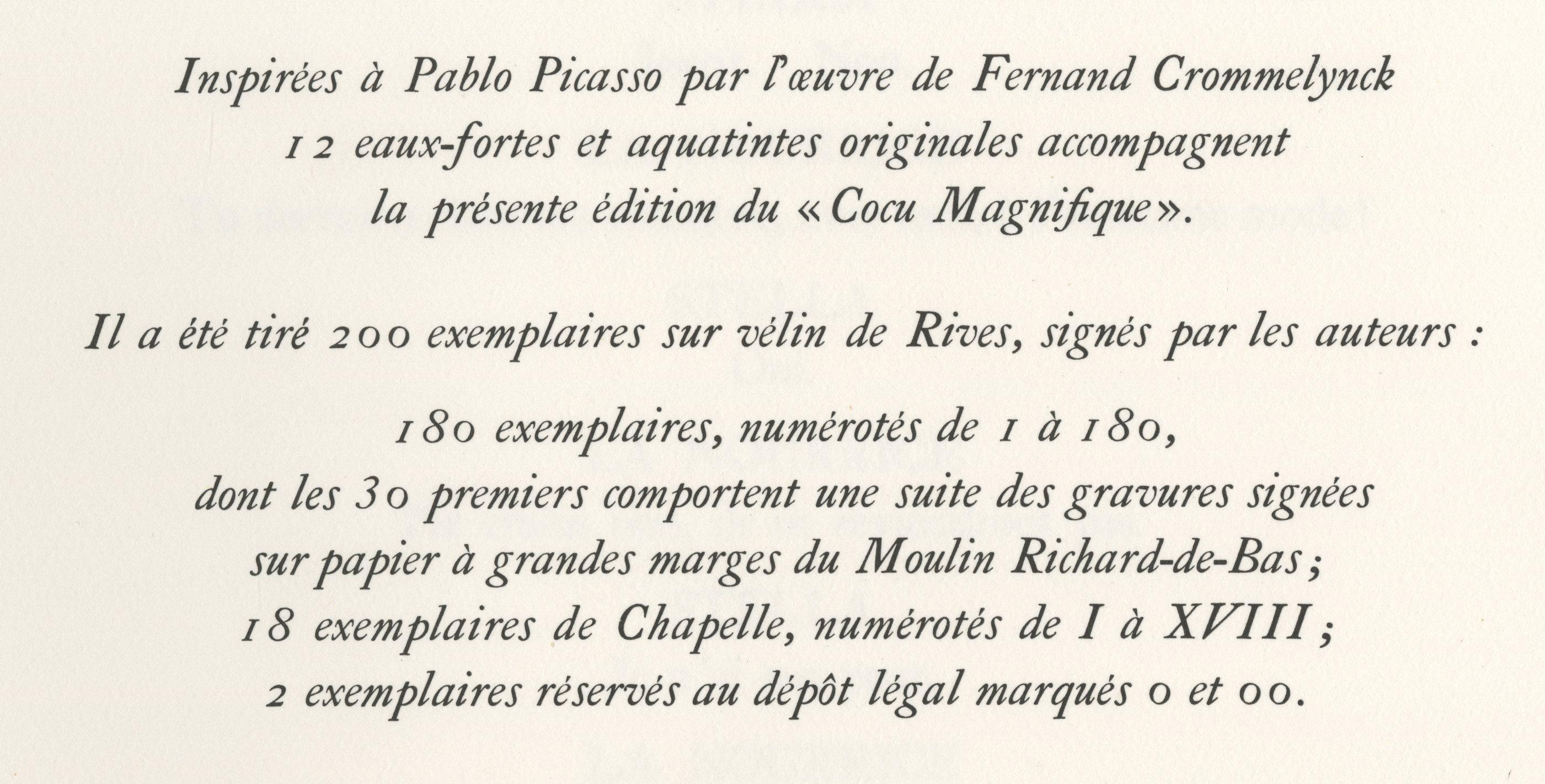 Plate XII, Le Cocu Magnifique For Sale 5