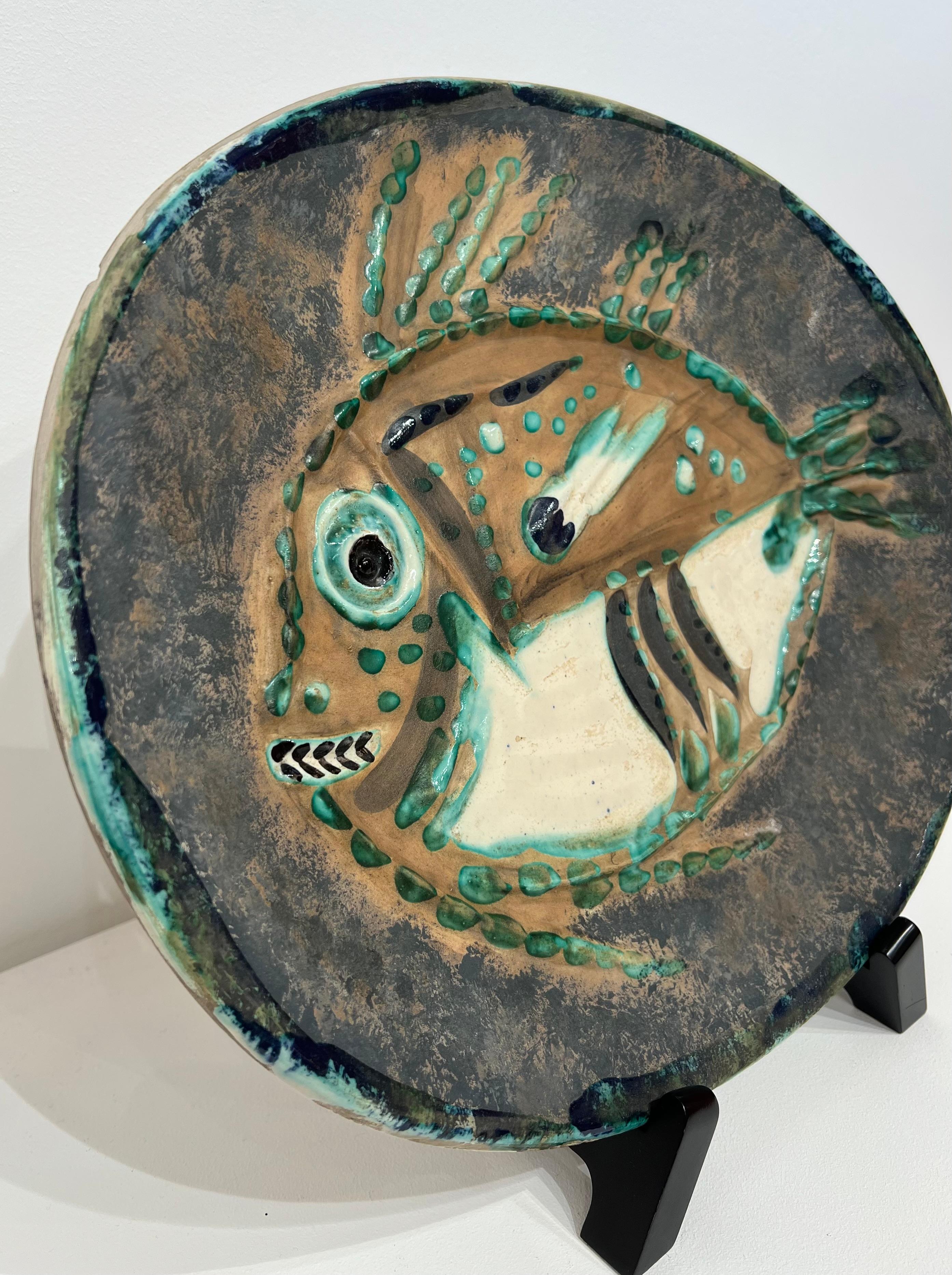Poisson Chiné (A.R. 170), Pablo Picasso, Design, Céramique, Madoura en vente 2