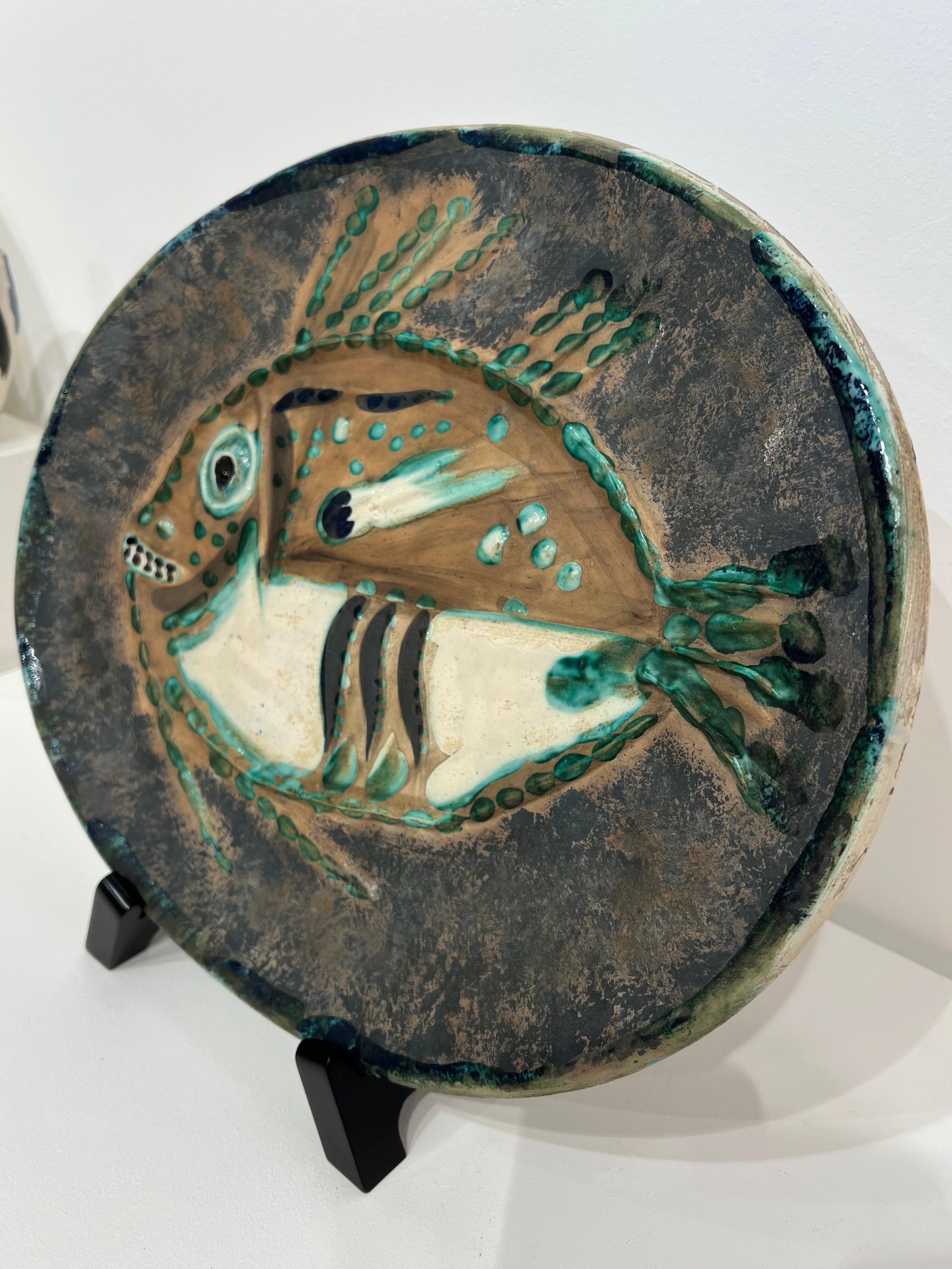 Poisson Chiné (A.R. 170), Pablo Picasso, Design, Céramique, Madoura en vente 3