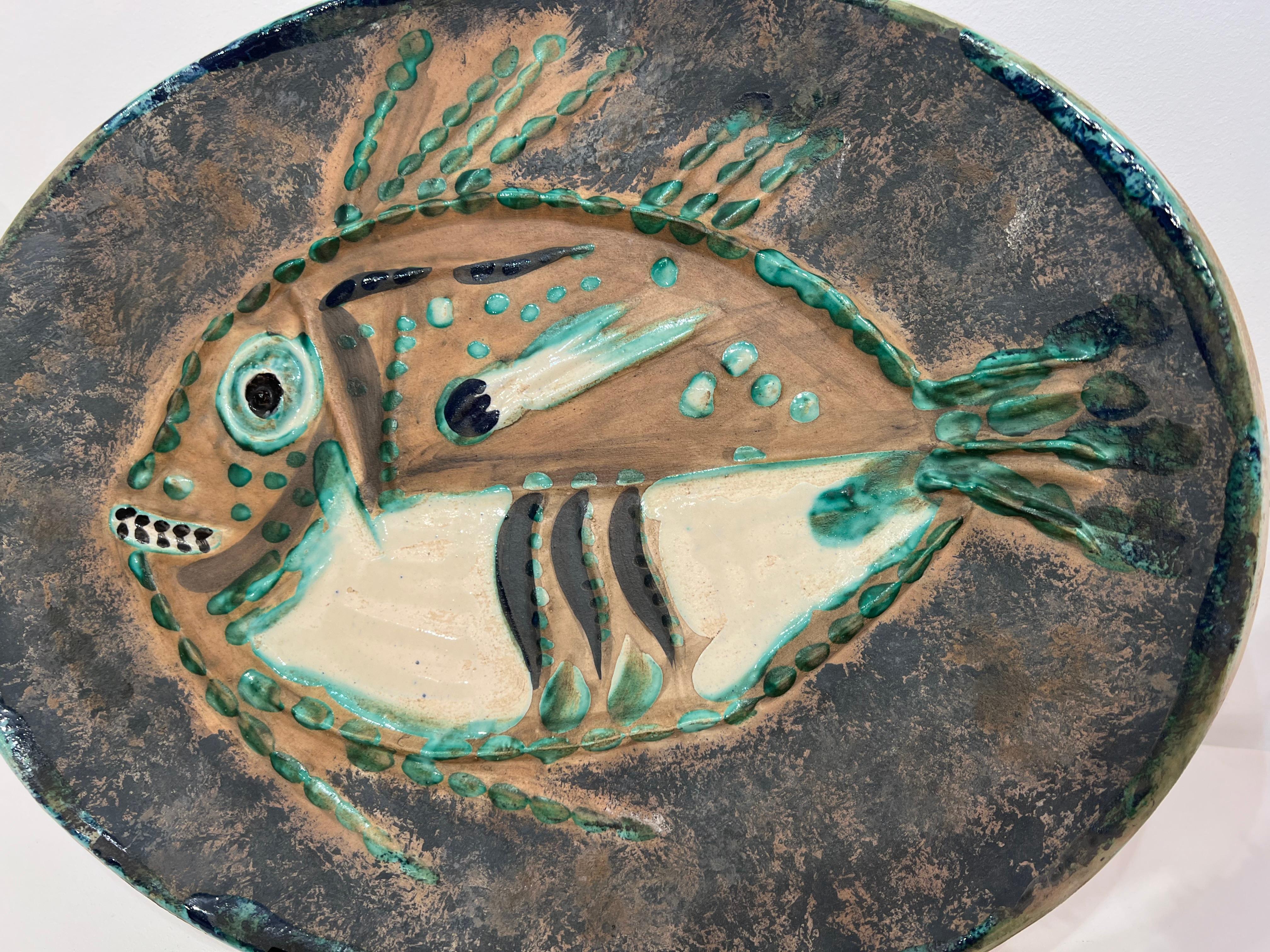 Poisson Chiné (A.R. 170), Pablo Picasso, Design, Céramique, Madoura en vente 4