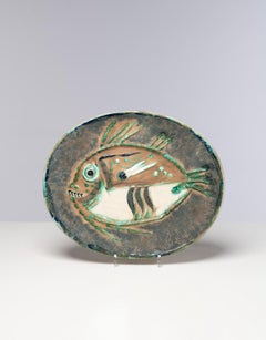 Poisson Chiné (A.R. 170), Pablo Picasso, Design, Ceramic, Madoura