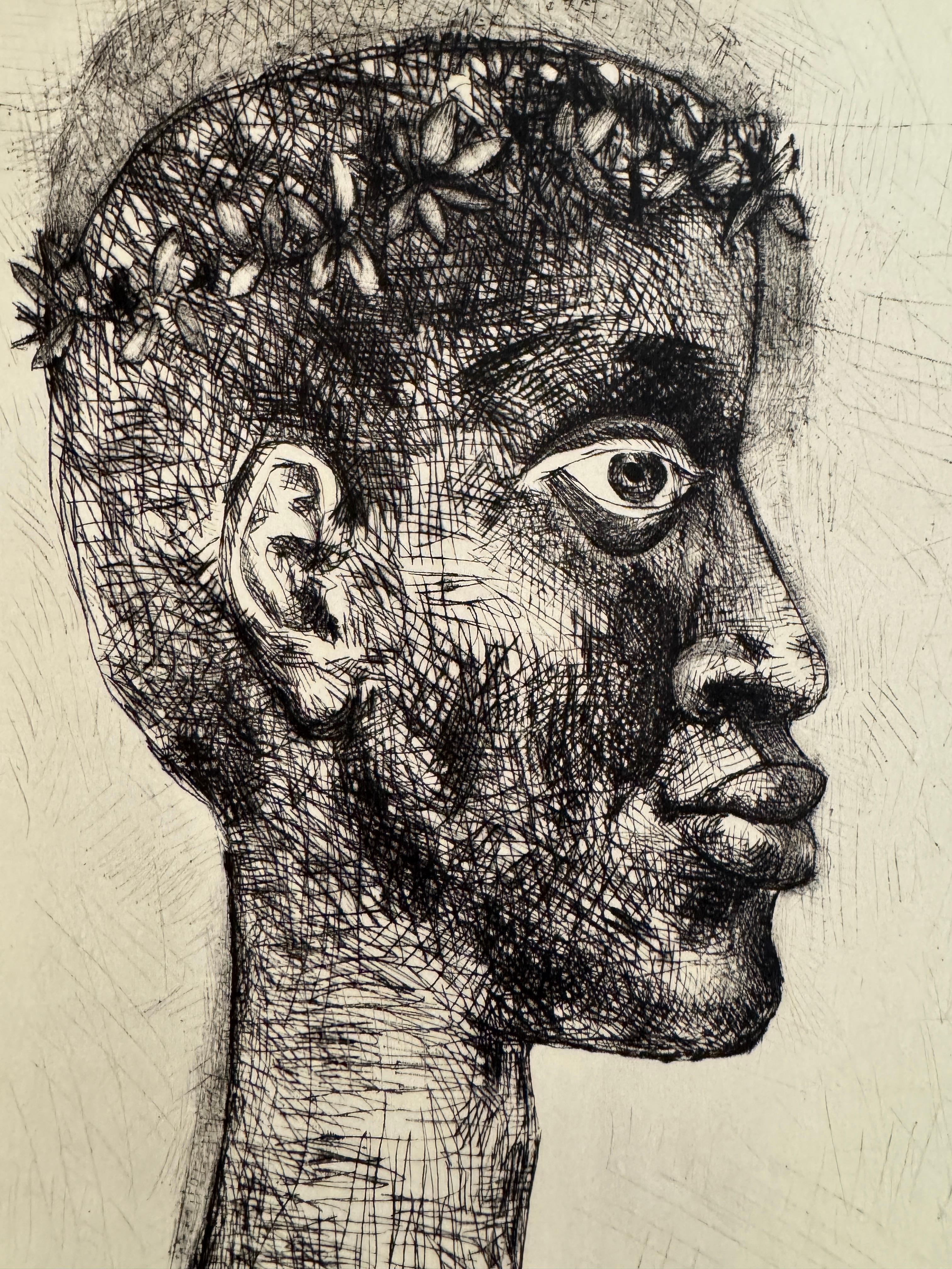Portrait d' Aimé Césaire - Presence Africaine After Pablo Picasso, 1956 For Sale 3