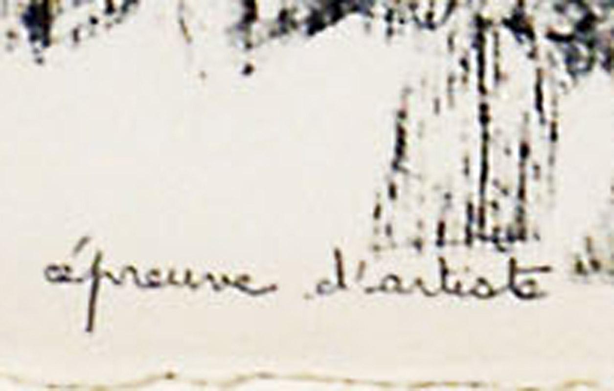 Signature stamp lower right; Annotated in pencil lower left: 