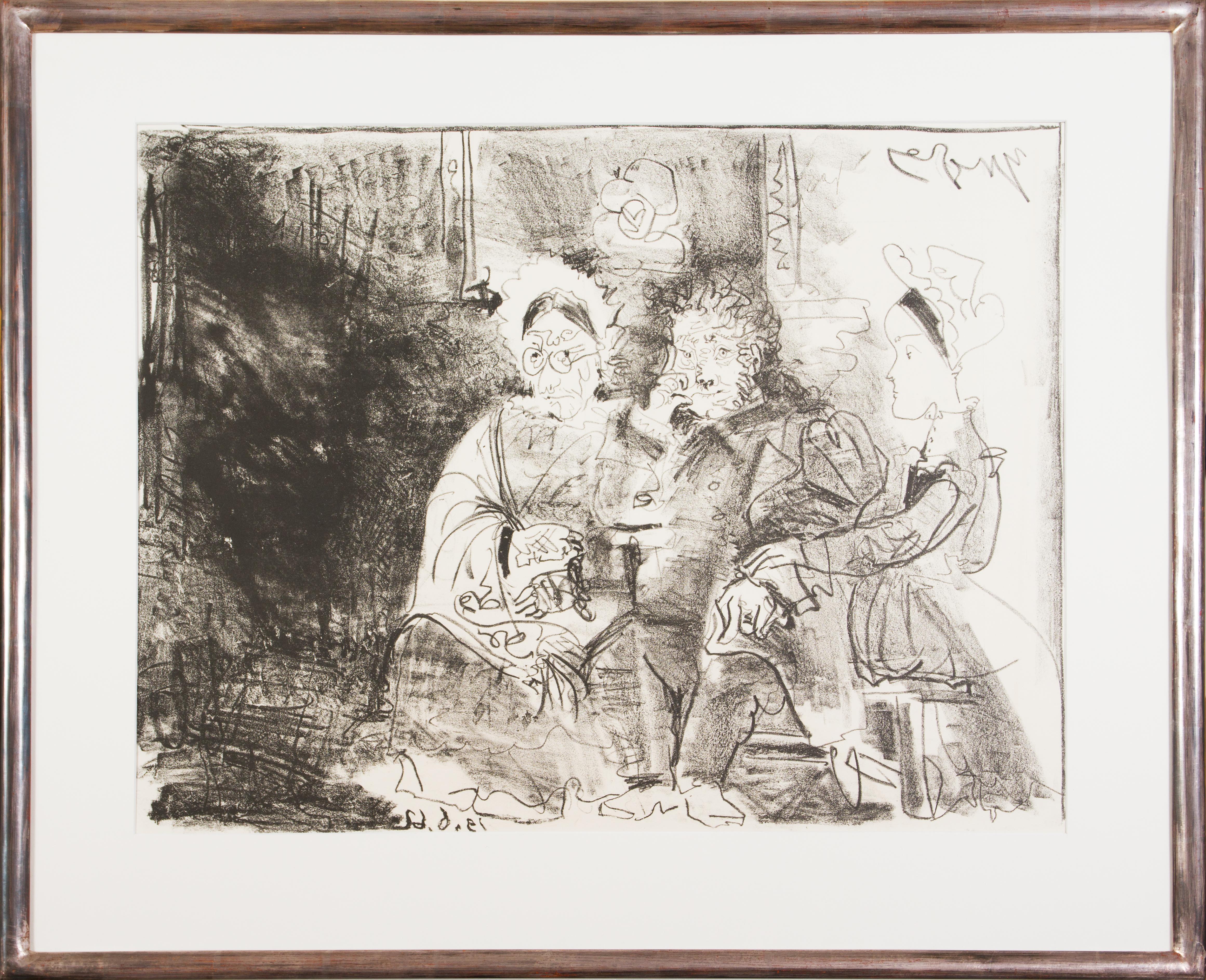 Portrait de Familie Ingresque - Print by Pablo Picasso