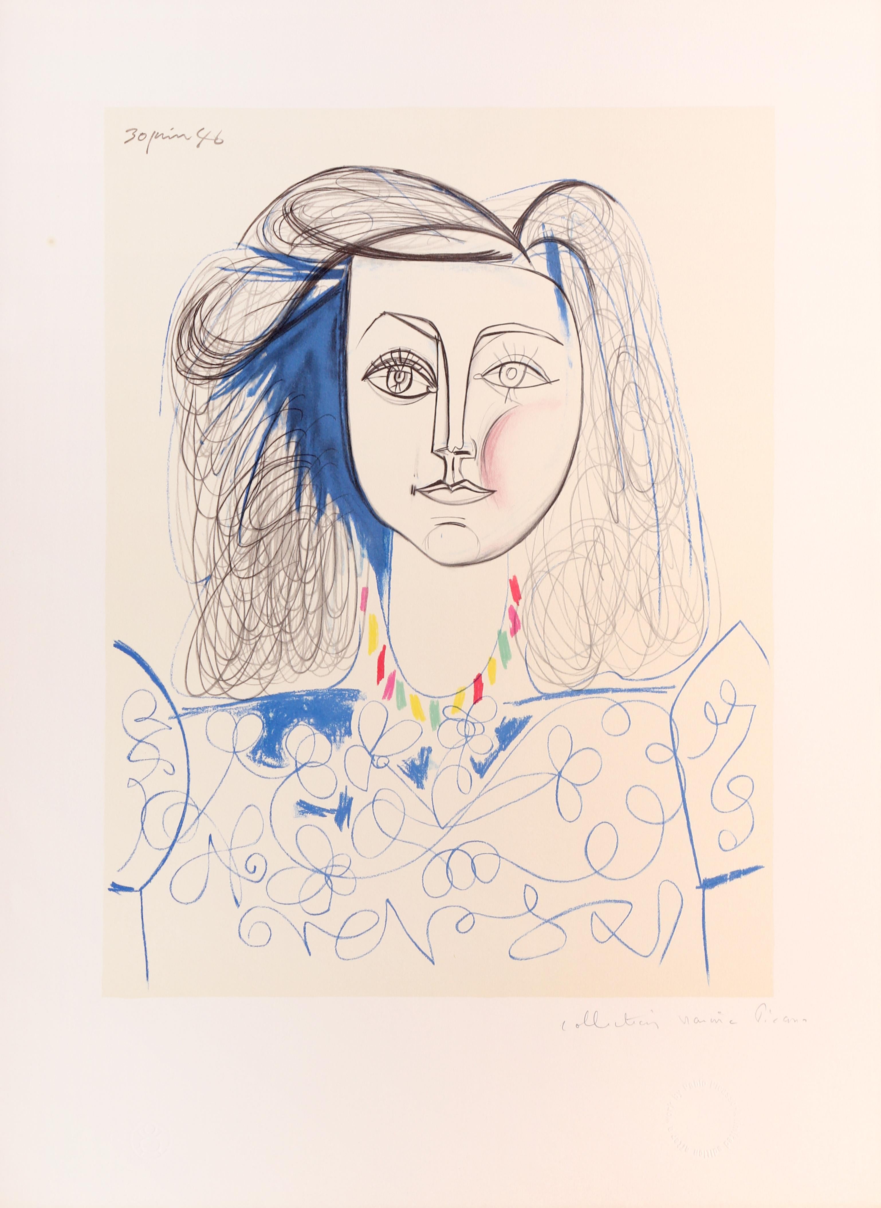 Pablo Picasso Abstract Print – Porträt de Femme