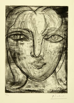 Portrait de Marie-Thérèse de face by Pablo Picasso