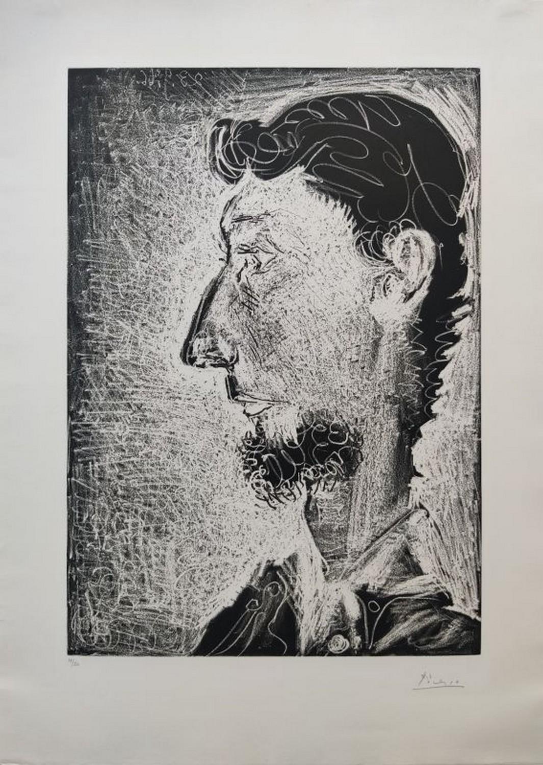 Pablo Picasso Abstract Print - Portrait de Piero Crommelynck II 